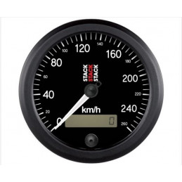 Compteur de vitesse STACK 260km/h Ø 88mm avec écran LCD