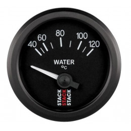 Manomètre STACK électrique température eau 40-120°C Ø 52 mm noir