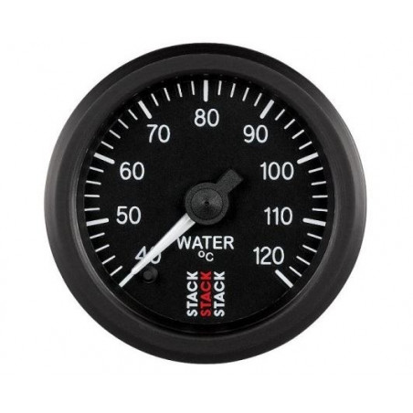 Manomètre STACK analogique pro température eau 40-120°C noir