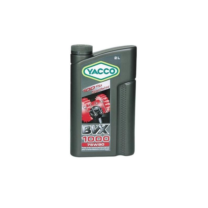 Huile de boite YACCO BVX 1000 75W90 2L Huile de boite YACCO BVX 1000 75W90 2L