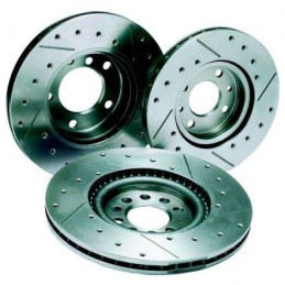 Disques de frein REDSPEC Rainurés percés pour CITROEN Saxo ou PEUGEOT 106 206 306 247x 8 mm arrière