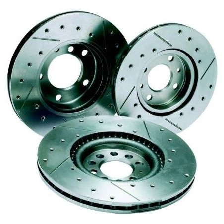 Disques de frein REDSPEC Rainurés percés pour CITROEN Saxo ou PEUGEOT 106 206 306 247x 8 mm arrière