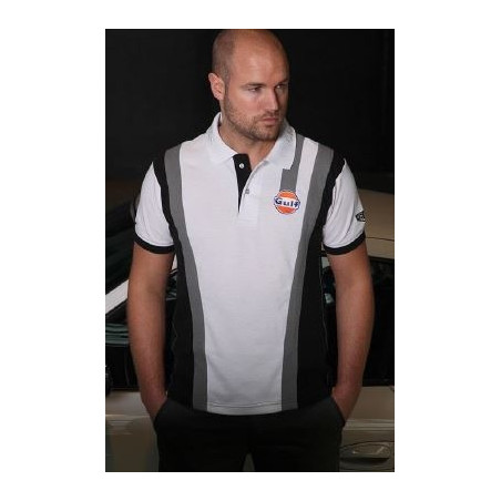Polo GULF Sport Racing blanc pour homme