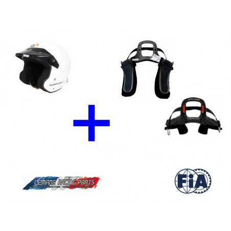 Pack Casque FIA Jet-RS TURN ONE + Hans FIA