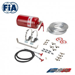 Kit extincteur FIA SPARCO automatique mécanique acier 4,25L