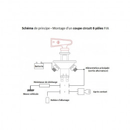 Coupe-circuit 6 pôles à clef 100 ampères FIA