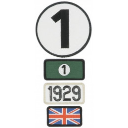 Pochette de 4 patchs brodés 1929 - 24H Le Mans