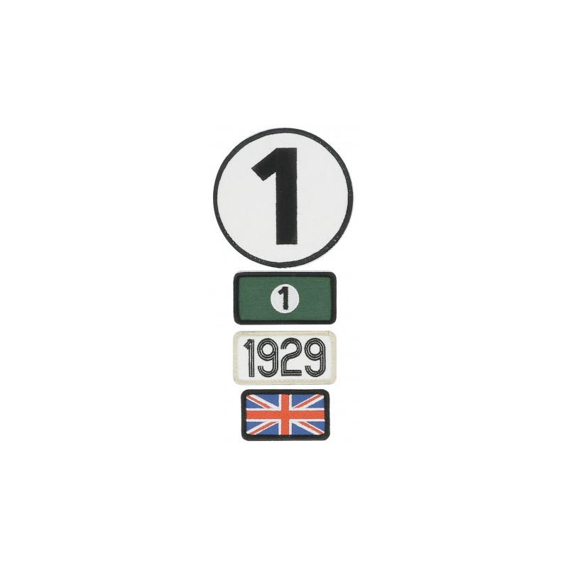Pochette de 4 patchs brodés 1929 - 24H Le Mans