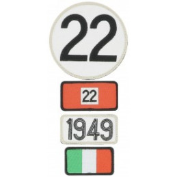 Pochette de 4 patchs brodés 1949 - 24H Le Mans