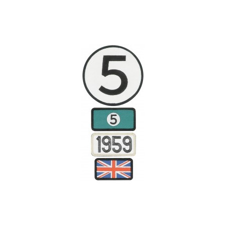 Pochette de 4 patchs brodés 1959 - 24H Le Mans