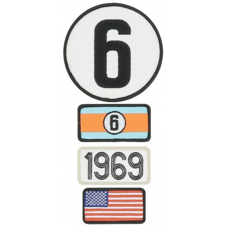 Pochette de 4 patchs brodés 1969 - 24H Le Mans