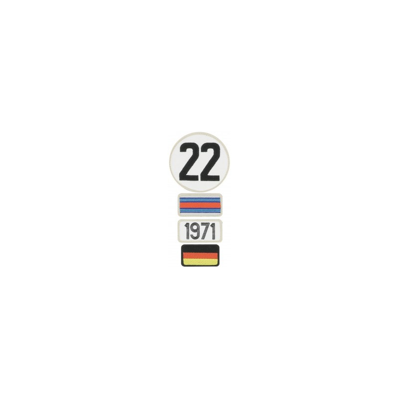 Pochette de 4 patchs brodés 1971 - 24H Le Mans Pochette de 4 patchs brodés 1971 - 24H Le Mans