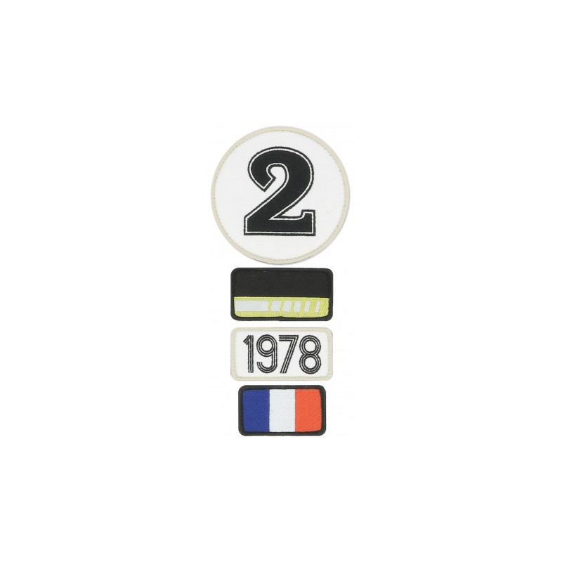 Pochette de 4 patchs brodés 1978 - 24H Le Mans