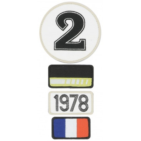 Pochette de 4 patchs brodés 1978 - 24H Le Mans