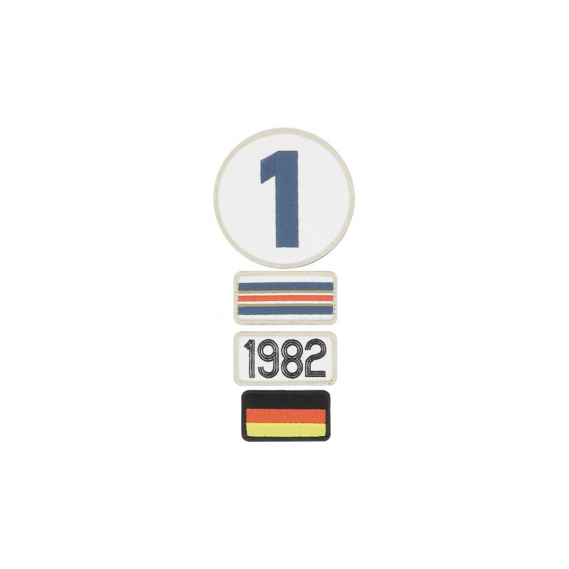 Pochette de 4 patchs brodés 1982 - 24H Le Mans