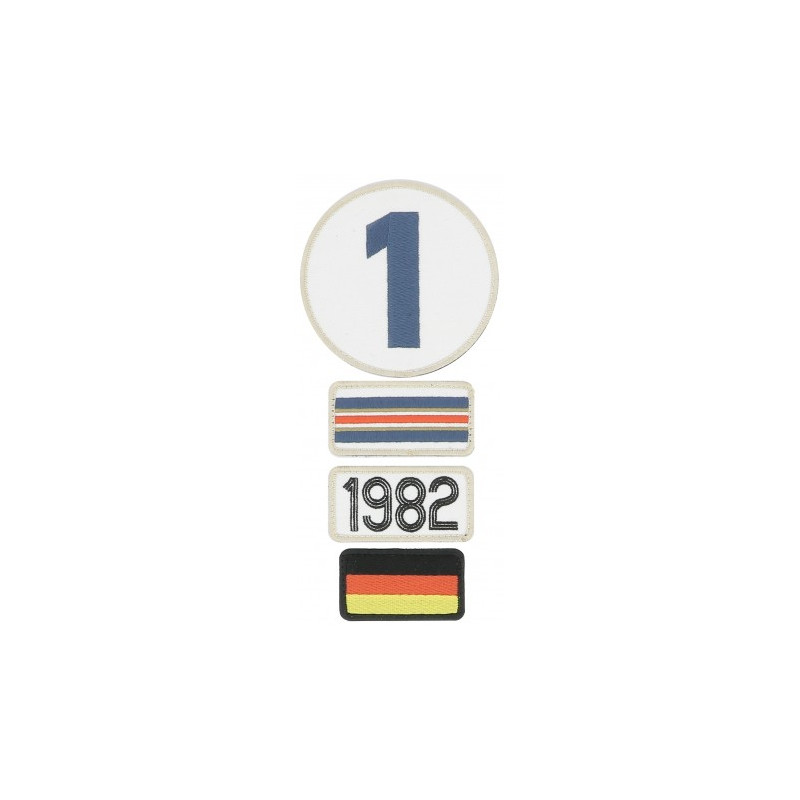 Pochette de 4 patchs brodés 1982 - 24H Le Mans Pochette de 4 patchs brodés 1982 - 24H Le Mans