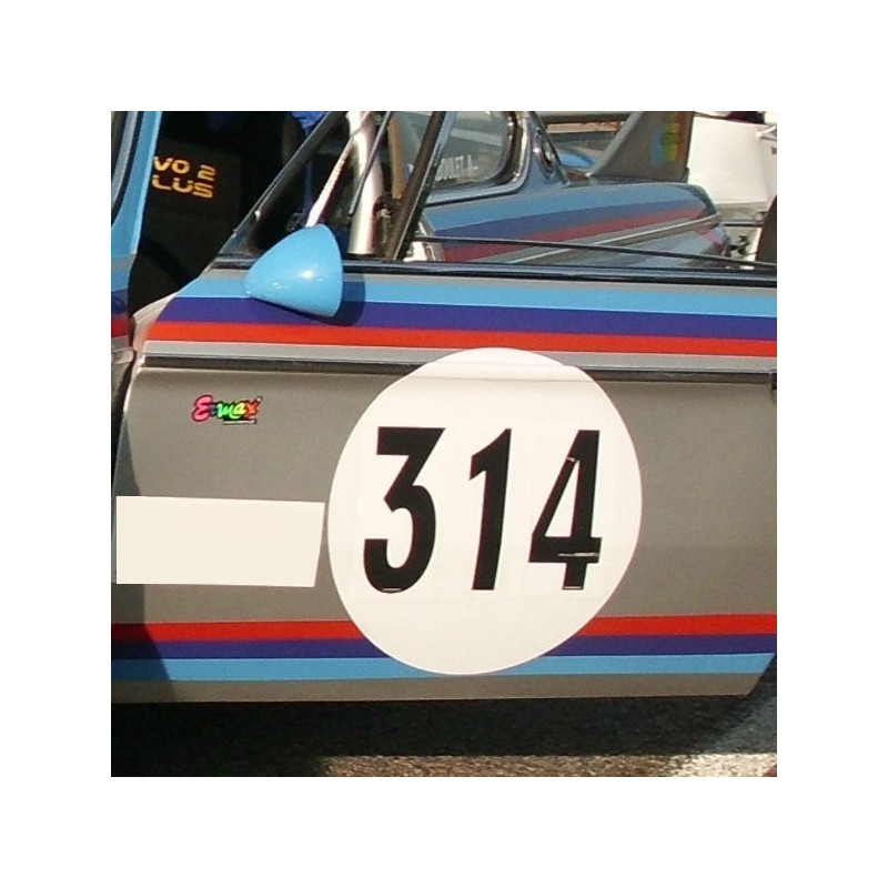 Plaque adhésive n° de course Ronde Plaque adhésive n° de course Ronde