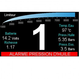 Tableau de bord E-RACE Can Display