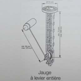 Puit essence à levier réglable accessoire VDO