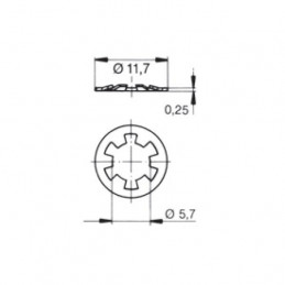 Rondelle de maintien pour Camloc 2600