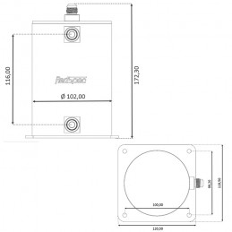 Boîte tampon REDSPEC 1 L FIA