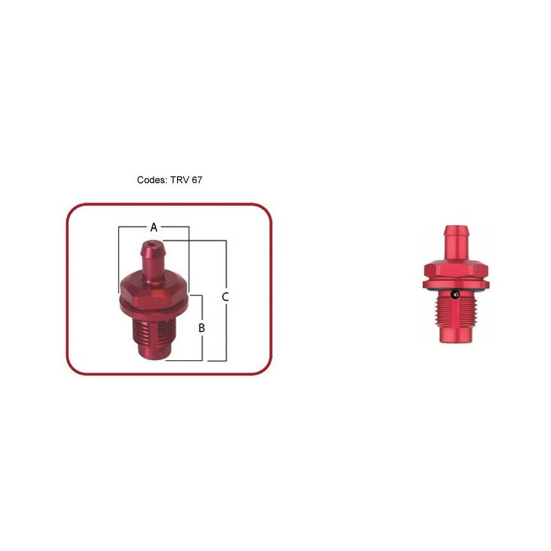 Clapet de mise à l'air fixation réservoir NEWTON 9/16x18UNF DH6