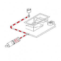 Accumulateur de pression d'huile moteur 3L 406 mm manuel