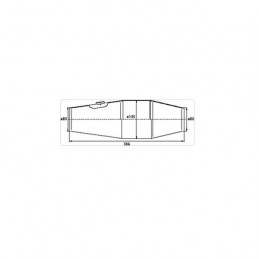 Catalyseur FIA HJS 2000 et 4000 cm3 Ø 80 mm