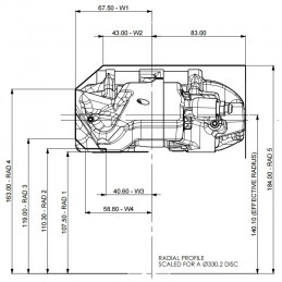 Etriers de frein 4 pistons AP RACING CP9440 - PRO 5000 R