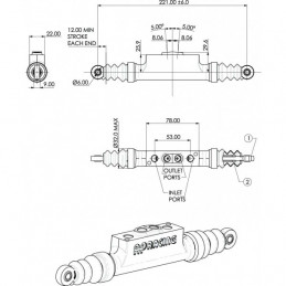 Maître cylindre CP6026 AP RACING