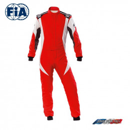 Combinaison FIA First Evo OMP rouge