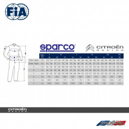 Combinaison Pilote FIA Citroën Racing Sparco