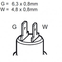 Capteurs de température d'eau VDO 14X150 120°C avec alarme 94+/- 3°C