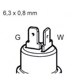 Capteur de température d'eau VDO 14x150 avec alarme 105 +/- 3°C