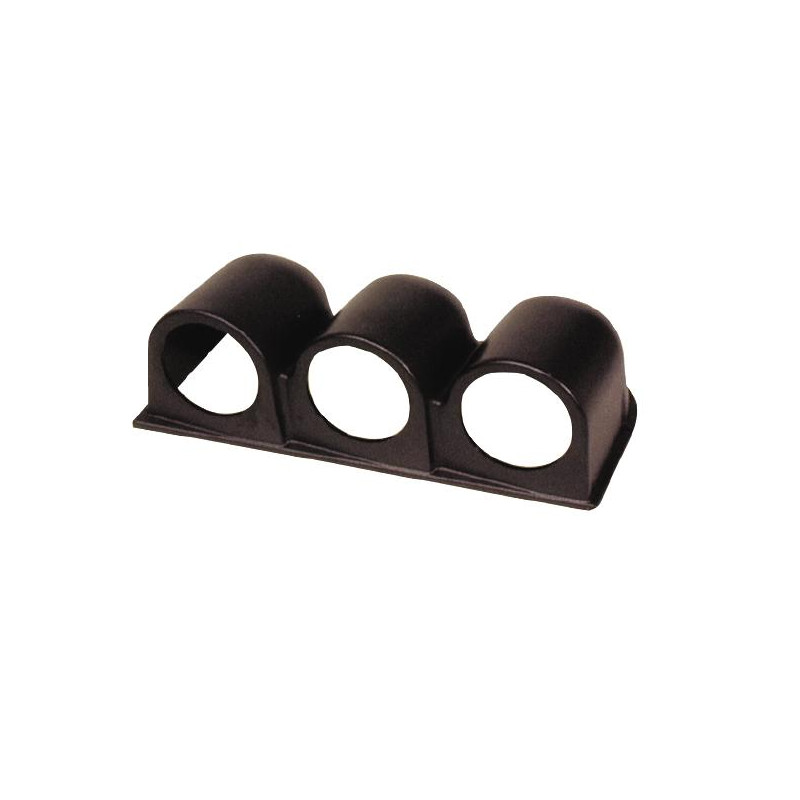 Support PVC pour 3 manomètres diamètre 52 mm