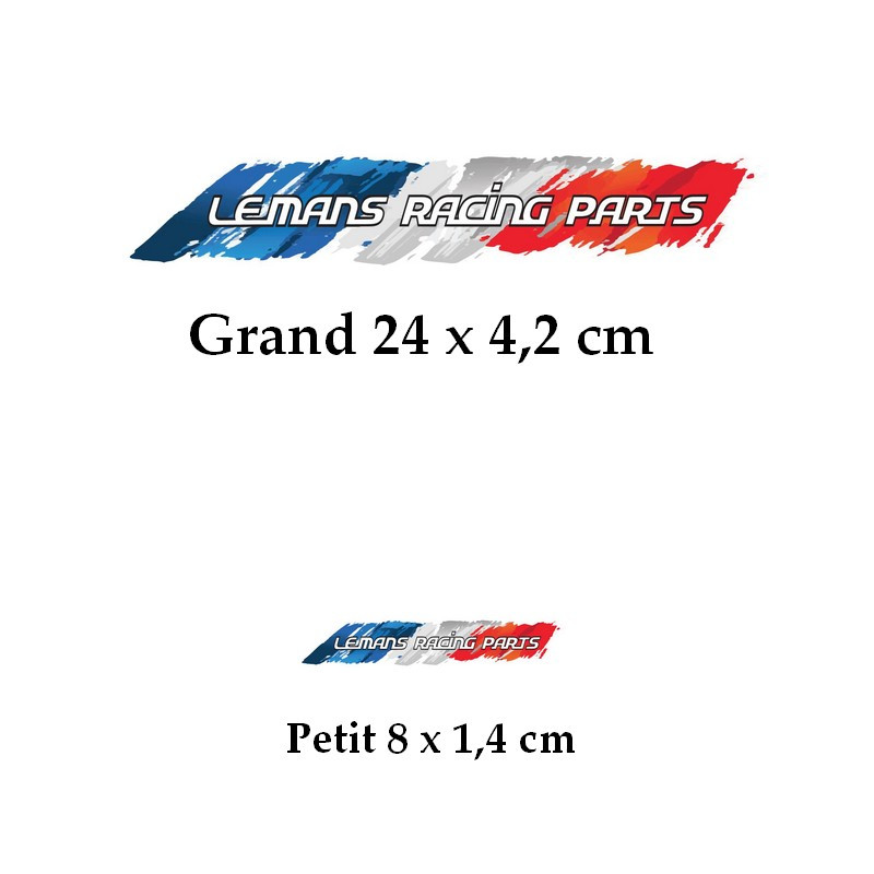 Autocollants LE MANS RACING PARTS