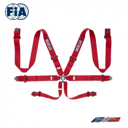 Harnais FIA SPARCO 04818RAC rouge