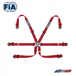 Harnais FIA SPARCO 04796F rouge