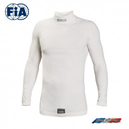 T-SHIRT manches longues FIA SPARCO Delta RW-6 blanc