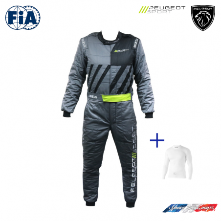 Combinaison FIA PEUGEOT SPORT et T-shirt FIA SPARCO