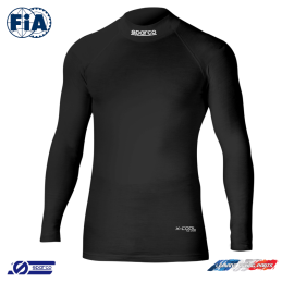 T-shirt à manches longues FIA SPARCO SHIELD TECH Noir