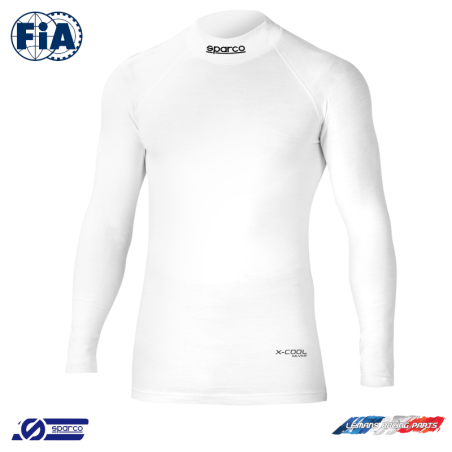 T-shirt à manches longues FIA SPARCO SHIELD TECH Blanc