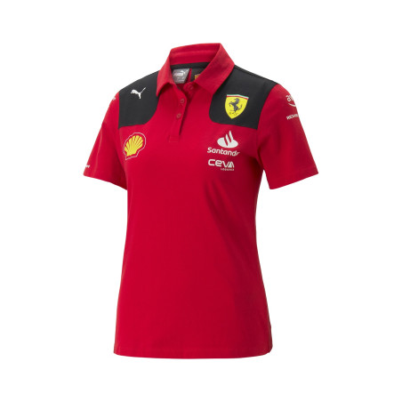 Polo FERRARI rouge pour femme