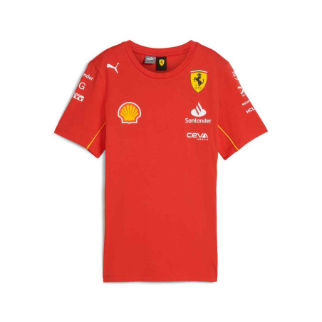T-shirt FERRARI F1 rouge FEMME