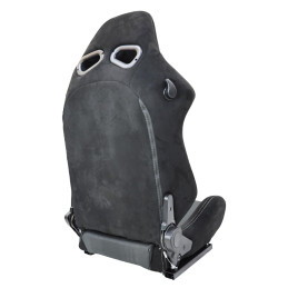 Siège baquet réglable Apex tissu noir/gris